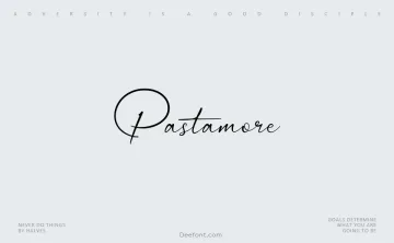 Pastamore Font