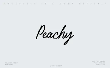 Peachy Font