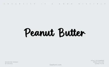 Peanut Butter Font