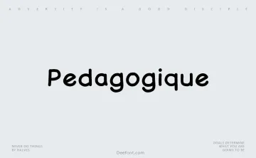 Pedagogique Font