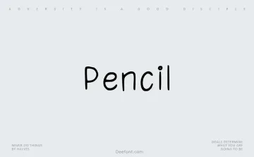 Pencil Font
