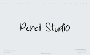 Pencil Studio Font