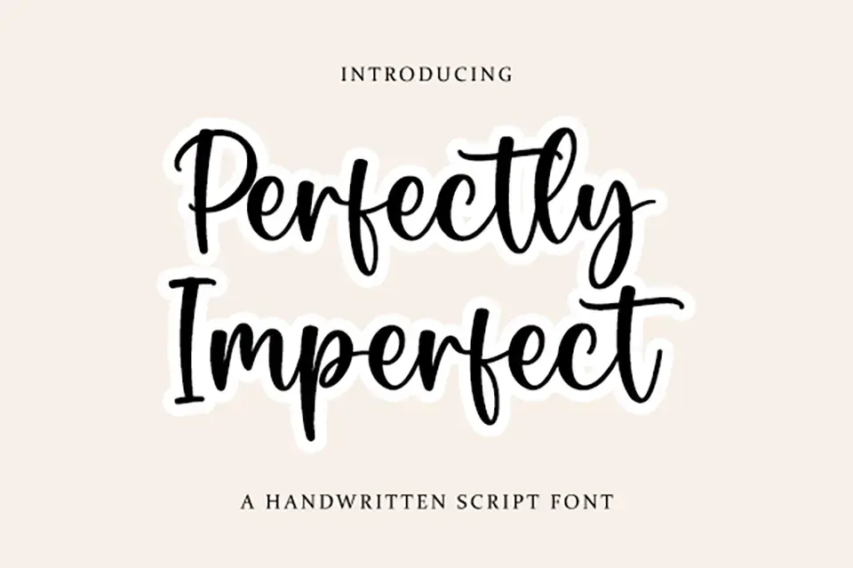 Perfectly Imperfect Script Font