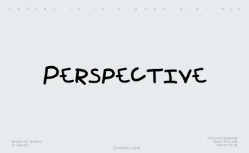 Perspective Font