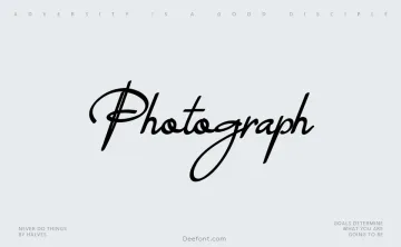 Photograph Font
