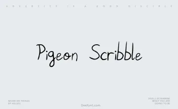 Pigeon Scribble Font