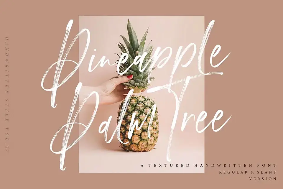 Pineapple Palm Tree Font