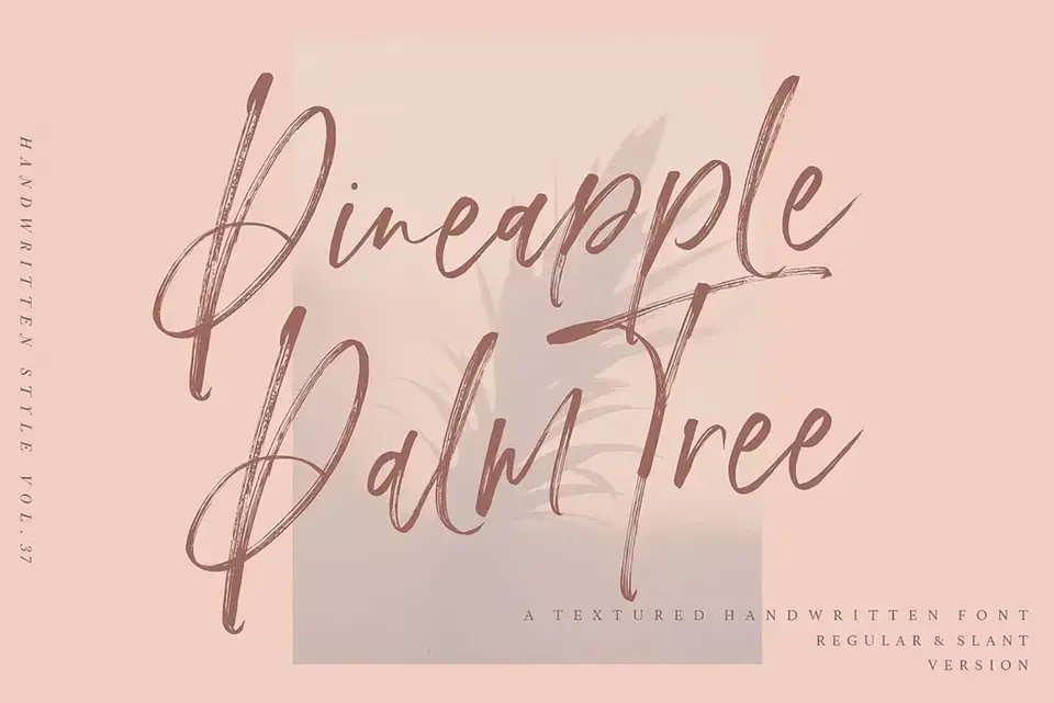 Pineapple Palm Tree Font