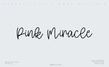 Pink Miracle Font