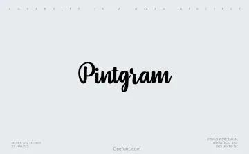 Pintgram Font