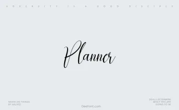 Planner Font