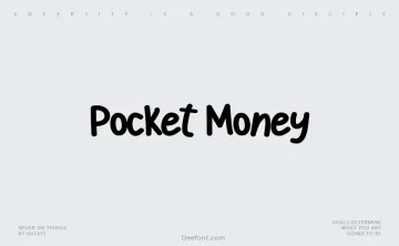 Pocket Money Font