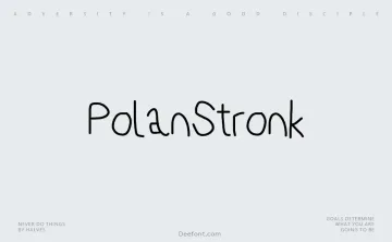 PolanStronk Font
