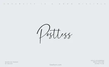 Postless Font