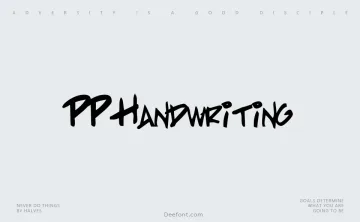PP Handwriting Font
