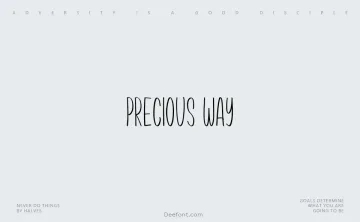 Precious Way Font