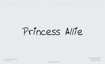 Princess Allie Font