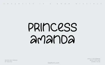 Princess Amanda Font
