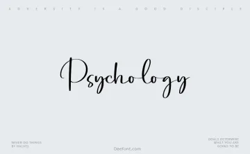 Psychology Font