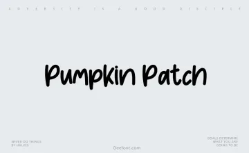 Pumpkin Patch Font