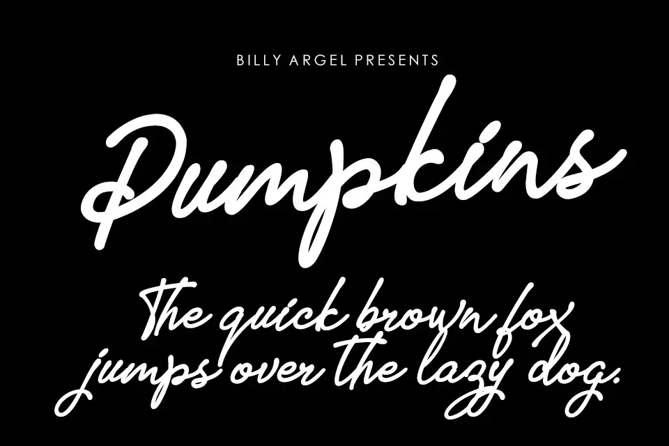Pumpkins Font