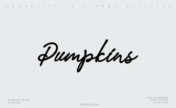 Pumpkins Font