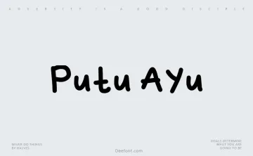 Putu Ayu Font
