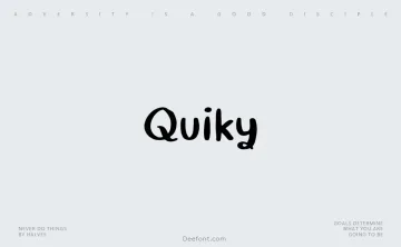 Quiky Font