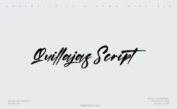 Quillajas Script Font