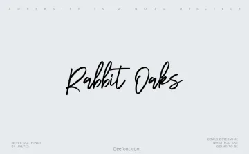 Rabbit Oaks Font