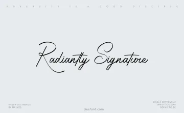 Radiantly Signature Font