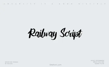 Railway Script Font