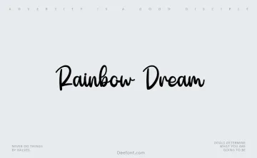 Rainbow Dream Font