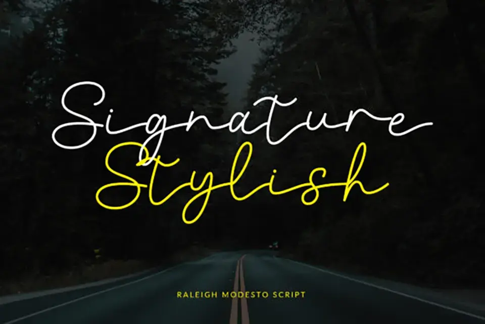 Raleigh Modesto Font