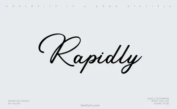 Rapidly Font