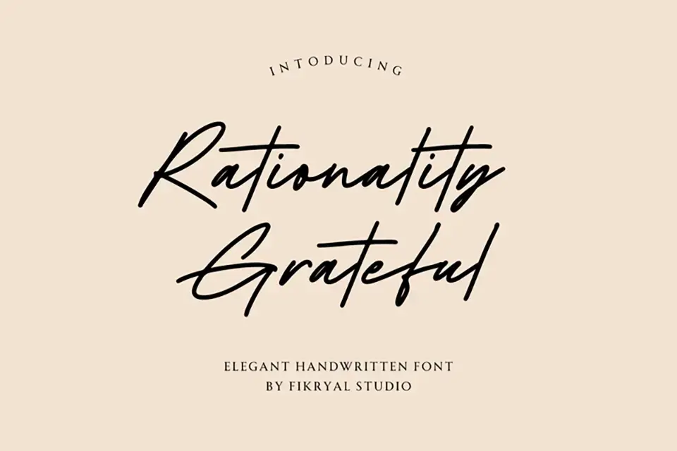Rationality Grateful Font