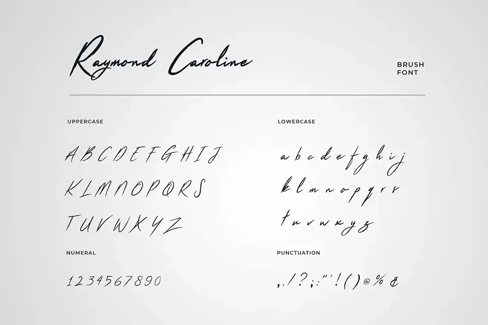 Raymond Caroline Font