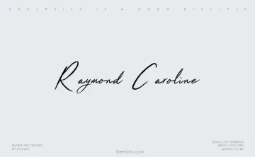 Raymond Caroline Font