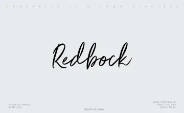 Redbock Font