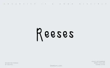 Reeses Font