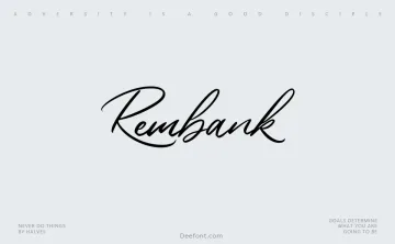 Rembank Font