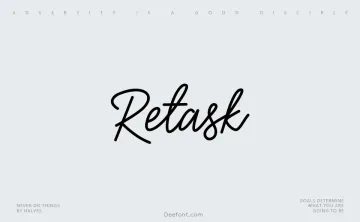 Retask Font