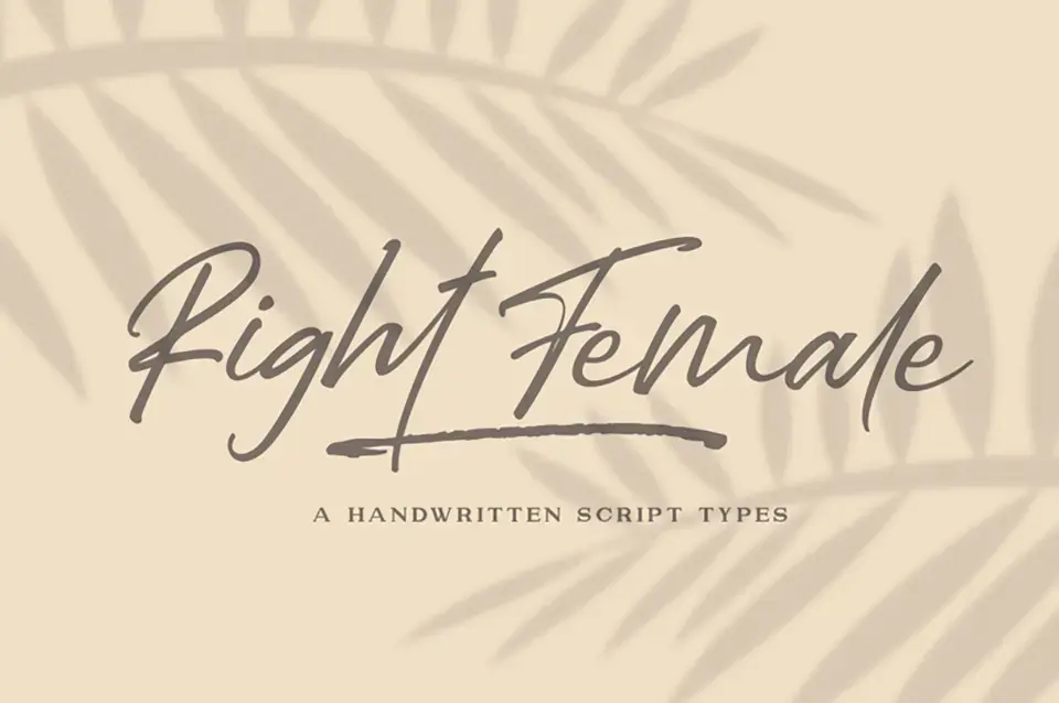 Right Female Font