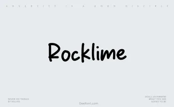 Rocklime Font