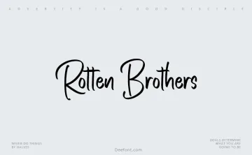 Rotten Brothers Font