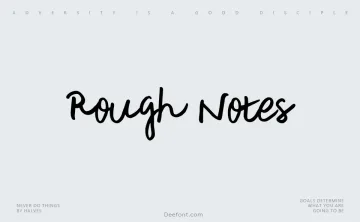 Rough Notes Font
