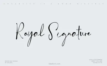 Royal Signature Font
