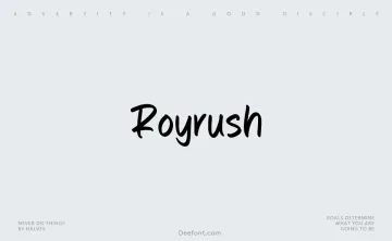 Royrush Font