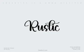 Rustic Font