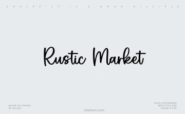 Rustic Market Font